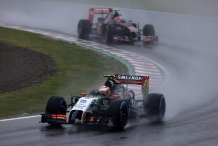 05.10.2014 - Race, Sergio Perez (MEX) Sahara Force India F1 VJM07