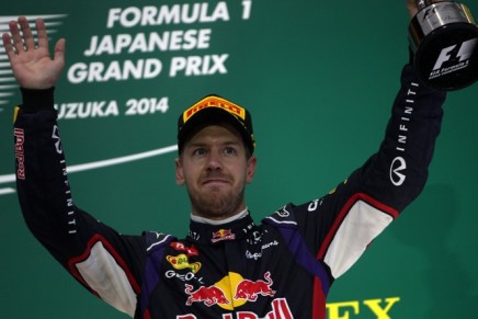 05.10.2014 - Race, 3rd position Sebastian Vettel (GER) Red Bull Racing RB10