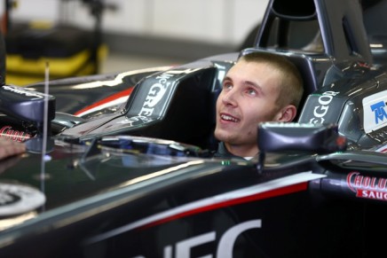 09.10.2014- Sergej Sirotkin (RUS) ) Sauber F1 Team C33 test driver