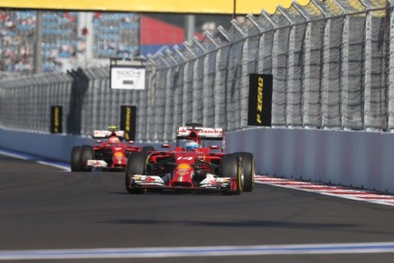 10.10.2015- Free Practice 2, Fernando Alonso (ESP) Scuderia Ferrari F14T