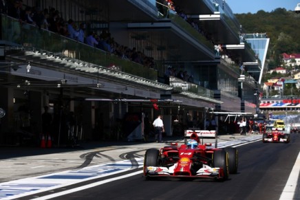 11.10.2014- Qualifying, Fernando Alonso (ESP) Scuderia Ferrari F14T