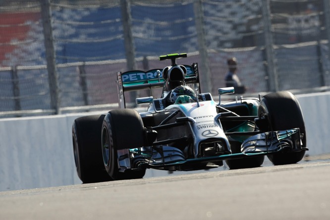 12.10.2014- Race, Nico Rosberg (GER) Mercedes AMG F1 W05