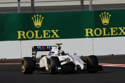 12.10.2014- Race, Valtteri Bottas (FIN) Williams F1 Team FW36