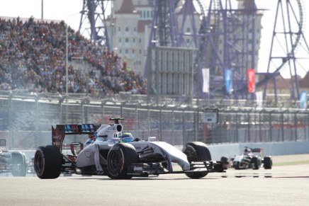 12.10.2014- Race, Felipe Massa (BRA) Williams F1 Team FW36