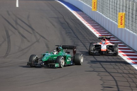 12.10.2014- Race, Kamui Kobayashi (JPN) Caterham F1 Team CT05