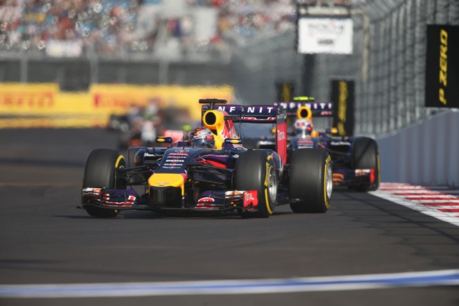 12.10.2014- Race, Sebastian Vettel (GER) Infiniti Red Bull Racing RB10