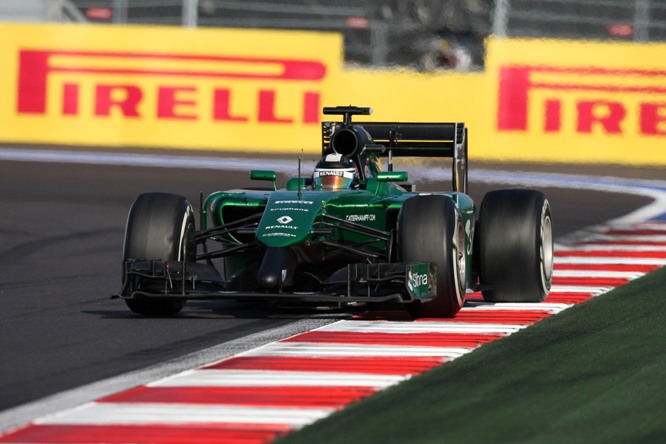 12.10.2014- Race, Kamui Kobayashi (JPN) Caterham F1 Team CT05