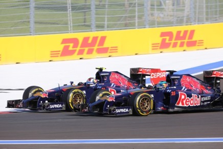 12.10.2014- Race, Daniil Kvyat (RUS) Scuderia Toro Rosso STR9