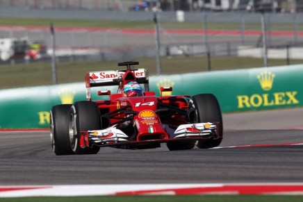 31.10.2014 - Free Practice 1, Fernando Alonso (ESP) Scuderia Ferrari F14-T