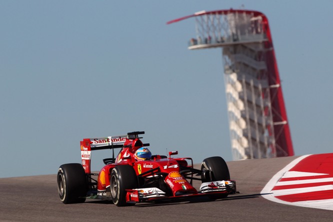 31.10.2014 - Free Practice 1, Fernando Alonso (ESP) Scuderia Ferrari F14-T