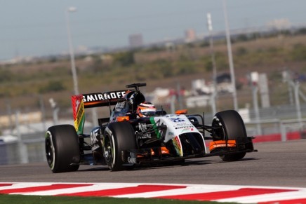 31.10.2014 - Free Practice 1, Nico Hulkenberg (GER) Sahara Force India F1 VJM07