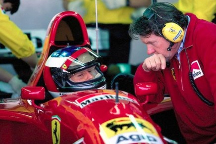Schumacher Barnard Estoril test su Ferrari 1995