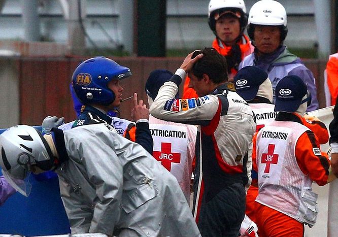 Sutil incidente Bianchi Suzuka 2014