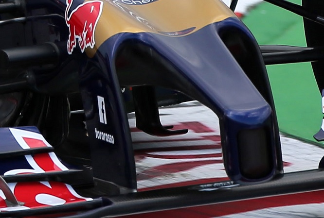 Toro Rosso muso anteriore Suzuka 2014 vista frontale