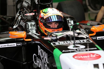 08.11.2014 - Free Practice 3, Sergio Perez (MEX) Sahara Force India F1 VJM07