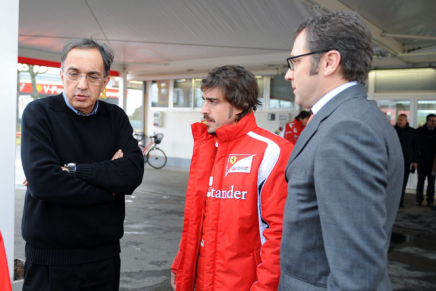 Marchionne Alonso Domenicali Ferrari