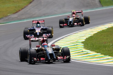 09.11.2014 - Race, Romain Grosjean (FRA) Lotus F1 Team E22