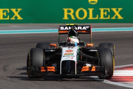 21.11.2014 - Free Practice 1, Sergio Perez (MEX) Sahara Force India F1 VJM07