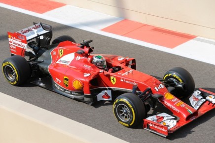 21.11.2014 - Free Practice 1, Fernando Alonso (ESP) Scuderia Ferrari F14-T