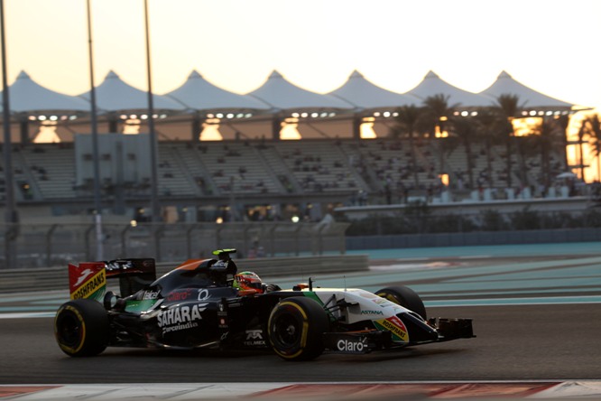 21.11.2014 - Free Practice 2, Sergio Perez (MEX) Sahara Force India F1 VJM07