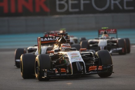 23.11.2014- Race, Nico Hulkenberg (GER) Sahara Force India F1 VJM07