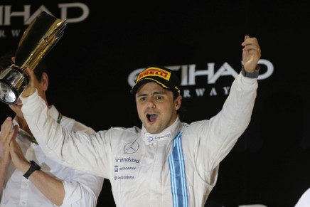 23.11.2014- Race, 2nd position Felipe Massa (BRA) Williams F1 Team FW36