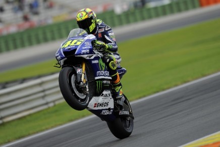 Rossi Q2 Pole Valencia 2014