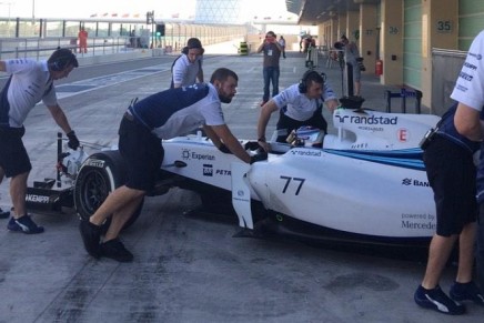 bottas williams test abu dhabi 2014