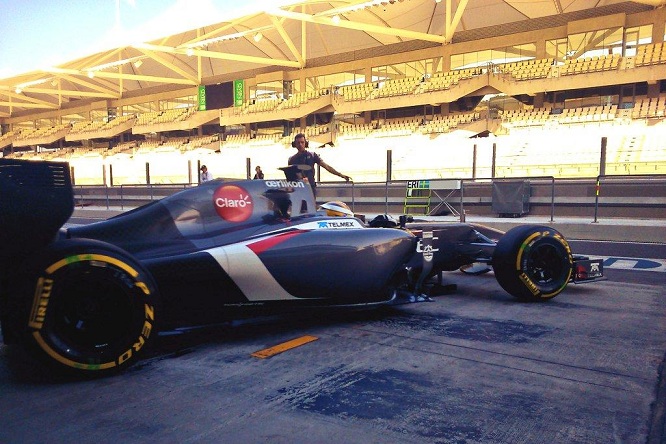 ericsson sauber test abu dhabi 2014