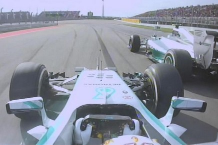 hamilton rosberg mercedes austin 2014