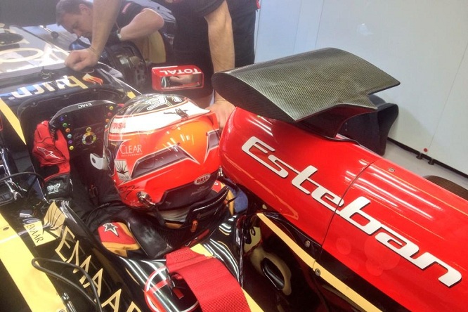 ocon lotus 2014 test abu dhabi