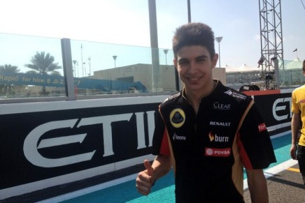 ocon lotus f1 abu dhabi 2014