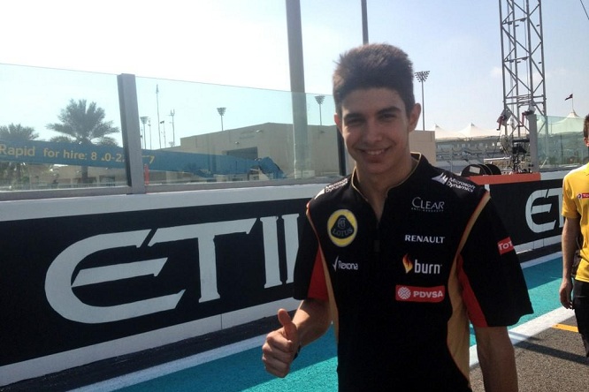 ocon lotus f1 abu dhabi 2014