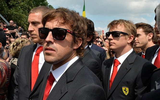 Bisignani Alonso Raikkonen Bianchi Imola 2014