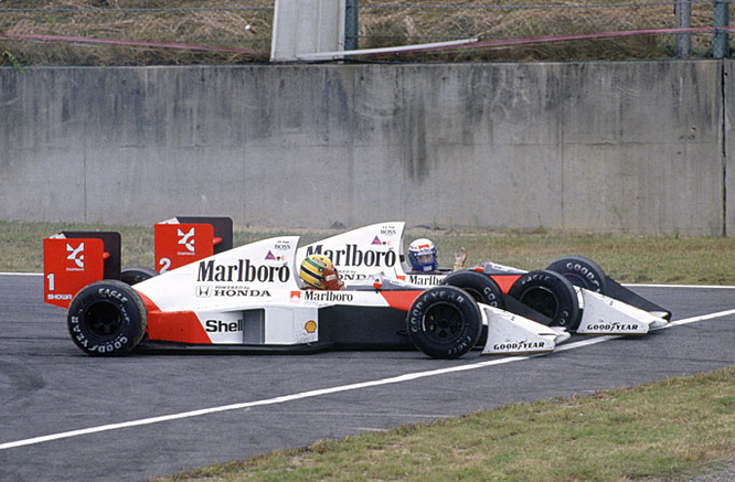 Senna Prost Suzuka McLaren 1993