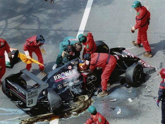 Wendlinger incidente Monaco 1994