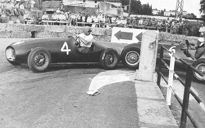 Dorino Serafini Osca 1100 Mario Tadini Ferrari 166c, Circuito di Garda 1949