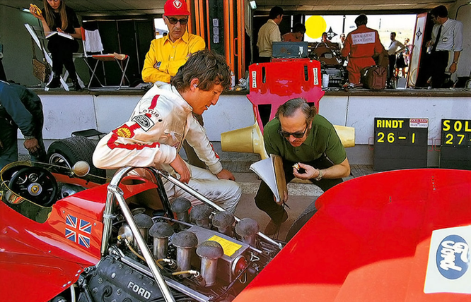 Jochen Rindt Colin Chapman Lotus Monza 1970