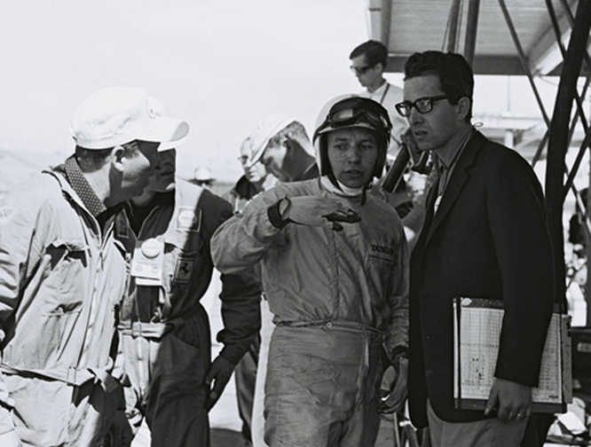 John Surtees Mauro Forghieri Ferrari Daytona 1965