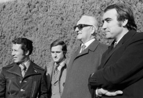 Mario Andretti, Enzo Ferrari, Clay Regazzoni e Ignazio Giunti