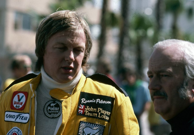 Ronnie Peterson Colin Chapman Lotus 1978