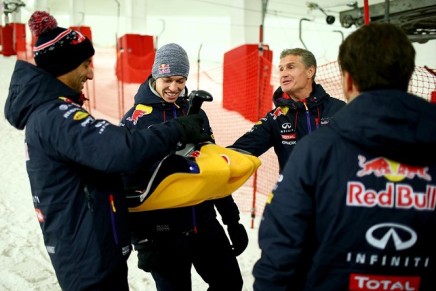 ricciardo kvyat coulthard Milton Keynes 2015