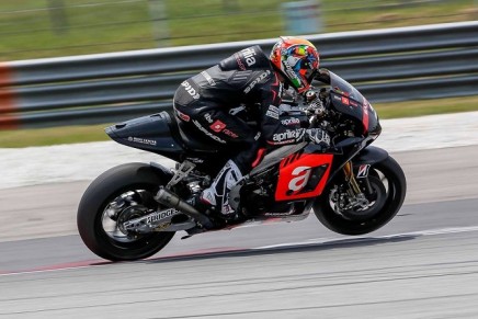 Melandri Aprilia Test Sepang MotoGP 2015