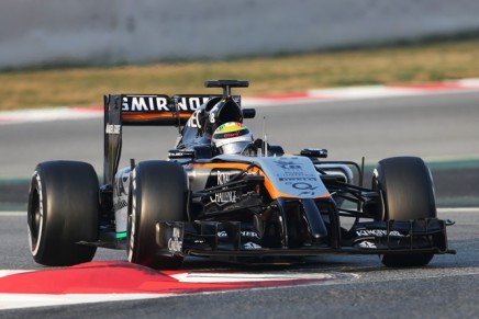 Sergio Perez (MEX) Sahara Force India F1 VJM07.20.02.2015.