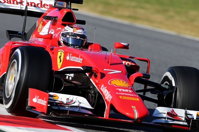 Kimi Raikkonen (FIN) Ferrari SF15-T.28.02.2015.