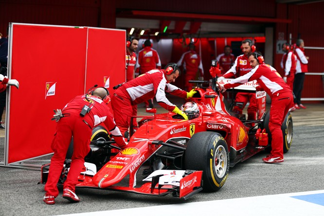 Kimi Raikkonen (FIN) Ferrari SF15-T.28.02.2015.