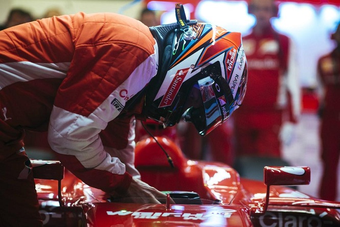 Raikkonen Ferrari Test Barcellona 2015