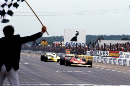 Villeneuve Ferrari Arnoux Renault Digione 1979