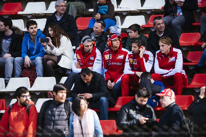 Ferrari Gutierrez Arrivabene Rivola Barcellona test 2015