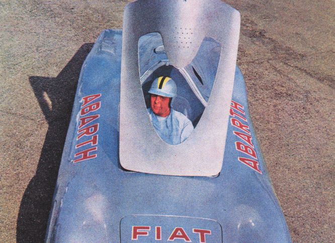 Mario Poltronieri Fiat Abarth 1000 Pininfarina Record Monza 1960